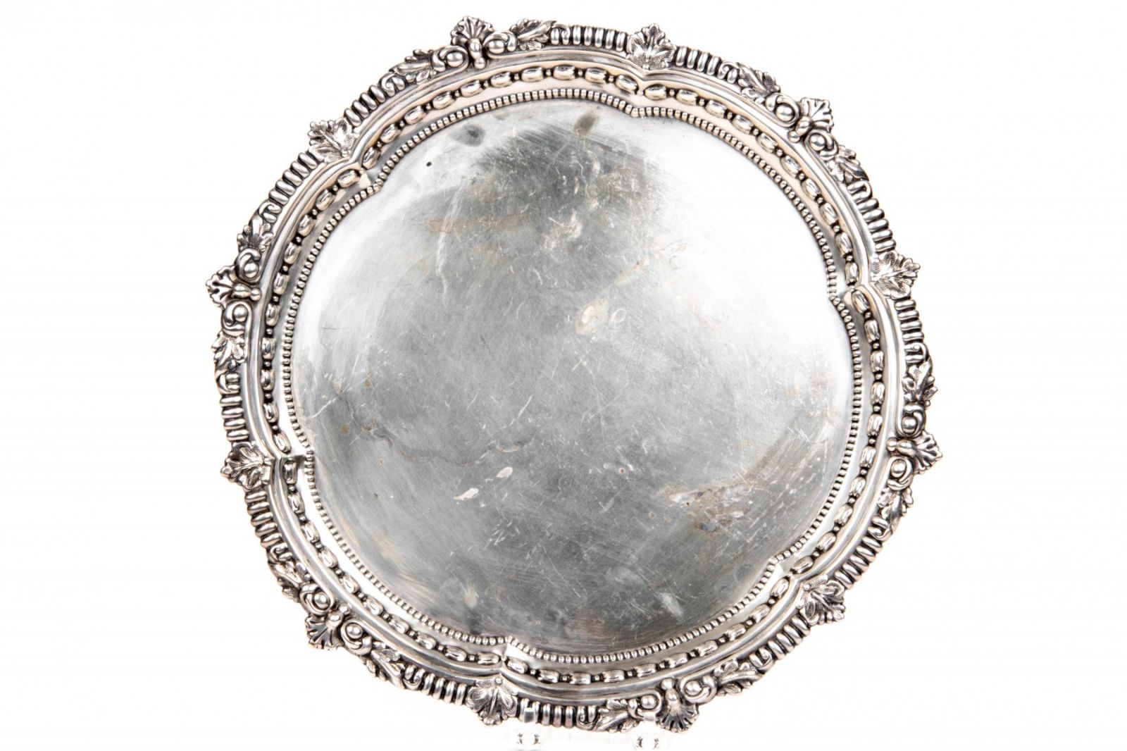 Barbara Stern Shapiro Personal Collection - Black, Starr & Frost MCM Sterling Silver Footed Tray